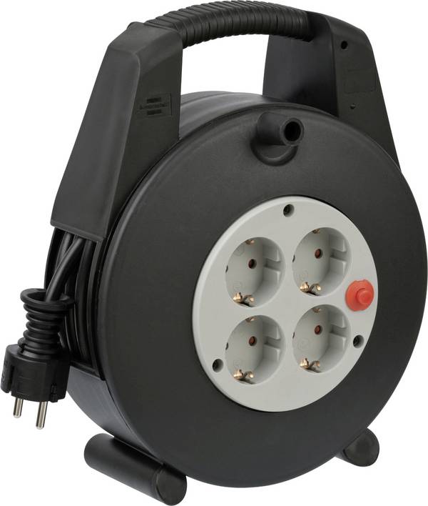 Brennenstuhl 1094200 Kabeltrommel 15 m Schwarz Schutzkontakt-Stecker