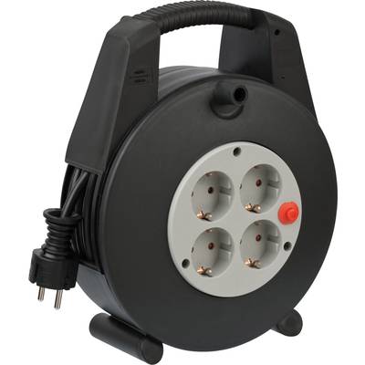 Brennenstuhl 1094200 Kabeltrommel 15.00 m Schwarz Schutzkontakt-Stecker