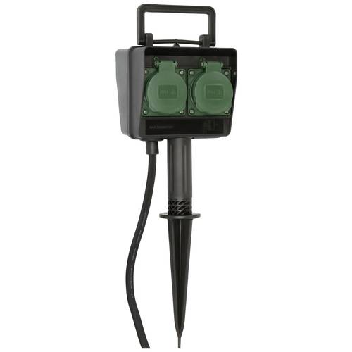 Brennenstuhl 1154440 Gartensteckdose 4fach Schwarz