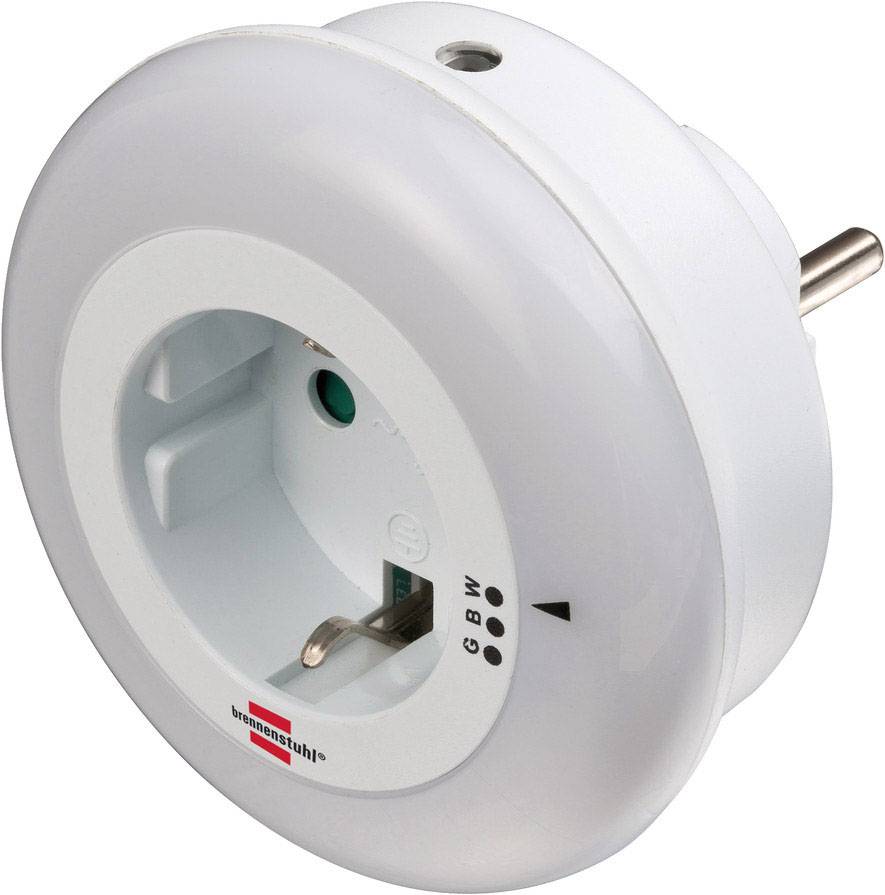 Brennenstuhl 1173260 Nachtlicht Rund LED Grün, Blau, Weiß Weiß