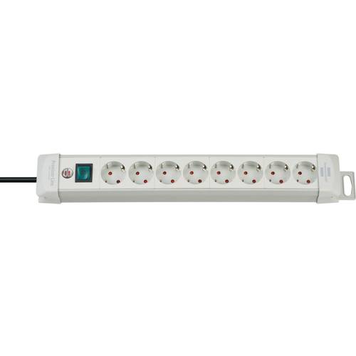 Brennenstuhl 1955580100 Steckdosenleiste mit Schalter 8fach Weiß Schutzkontakt 1 St.