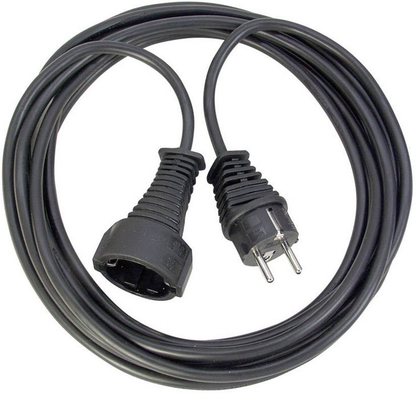 Brennenstuhl 1165460 Strom Verlängerungskabel Schwarz 10.00 m H05VV-F 3G 1,5 mm²