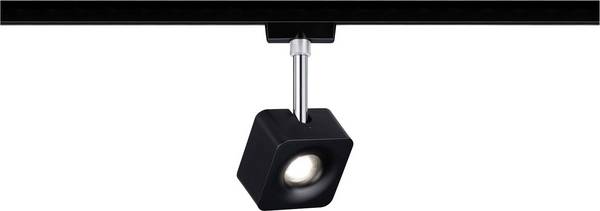 Paulmann Cube  Hochvolt-Schienensystem-Leuchte URail LED fest eingebaut 8 W LED Schwarz (matt), Chrom