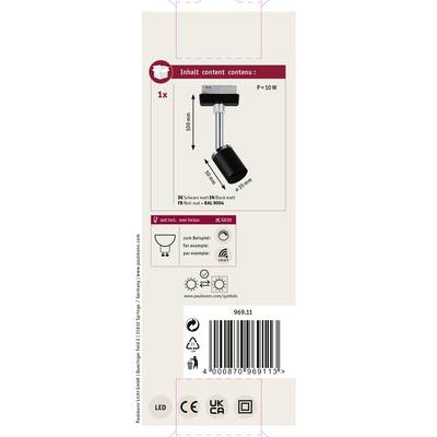 'LED Deckenstrahler, schwarz, 10W, warmweiß, 3000K, 905 Lumen, IP20, Anwendungsbeispiel: Flure.'