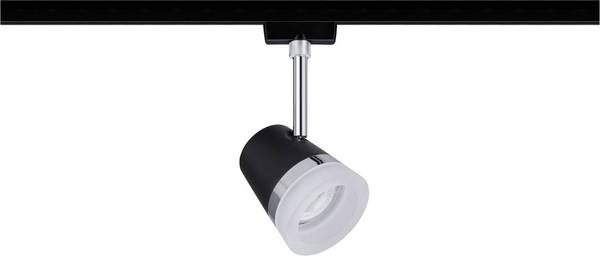 Paulmann Cone  Hochvolt-Schienensystem-Leuchte URail GU10   Schwarz (matt), Chrom