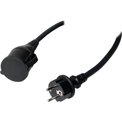Netzkabel mit Schuko-Stecker und Kupplung.