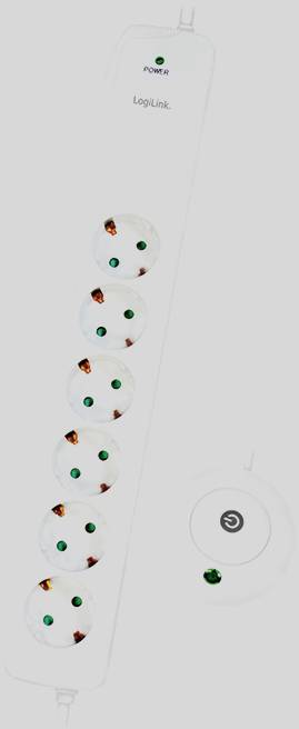 LogiLink - Steckdosenleiste - Wechselstrom 250 V-2
