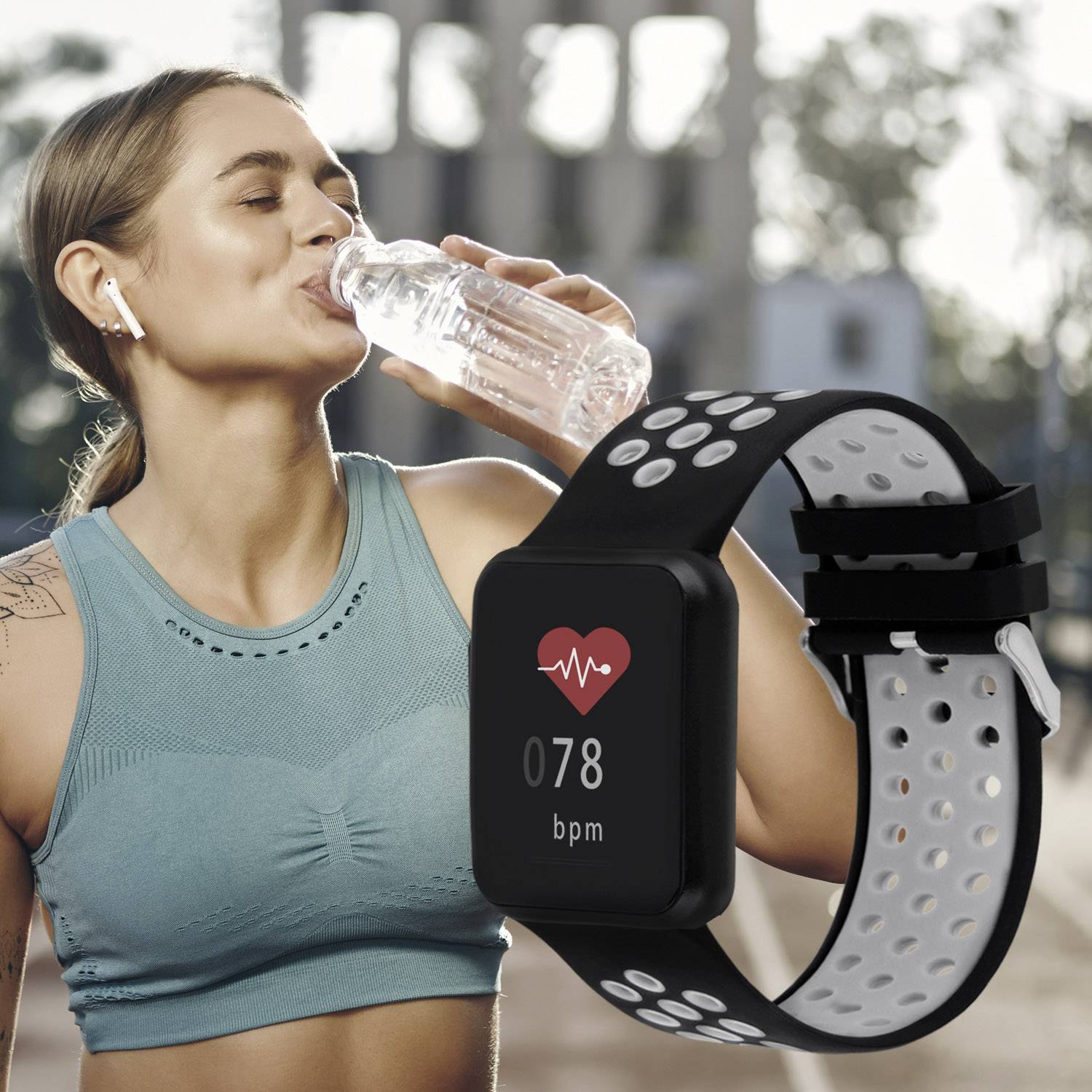 xlyne Keto Sun Reflect, Schwarz, Rechteckig, Schwarz, Weiß, IP68, 1,5 m, Fahrradfahren, Laufen, Schwimmen, Triathlon-1