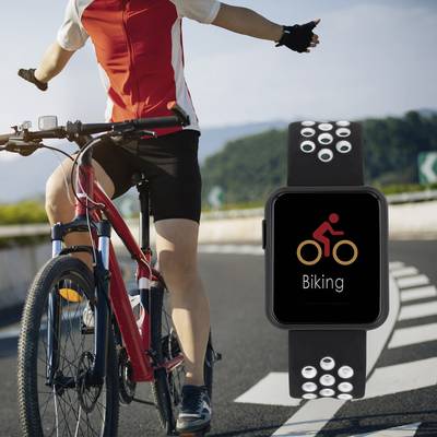 xlyne Keto Sun Reflect, Schwarz, Rechteckig, Schwarz, Weiß, IP68, 1,5 m, Fahrradfahren, Laufen, Schwimmen, Triathlon-3