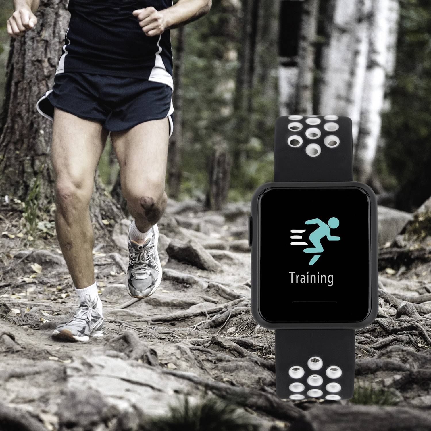 xlyne Keto Sun Reflect, Schwarz, Rechteckig, Schwarz, Weiß, IP68, 1,5 m, Fahrradfahren, Laufen, Schwimmen, Triathlon-6