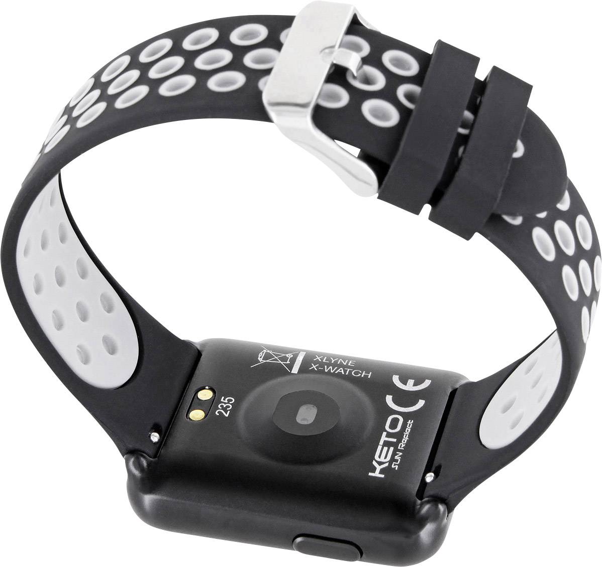 xlyne Keto Sun Reflect, Schwarz, Rechteckig, Schwarz, Weiß, IP68, 1,5 m, Fahrradfahren, Laufen, Schwimmen, Triathlon-7