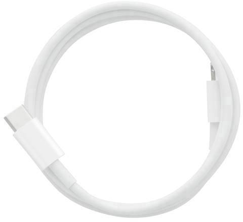 Apple USB-Kabel B-Ware (beschädigte / fehlende Verpackung) USB 2.0 USB-C® Stecker, Apple Lightning Stecker 1.00 m Weiß M-1