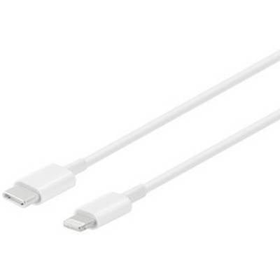Apple USB-Kabel B-Ware (beschädigte / fehlende Verpackung) USB 2.0 USB-C® Stecker, Apple Lightning Stecker 1.00 m Weiß M-2