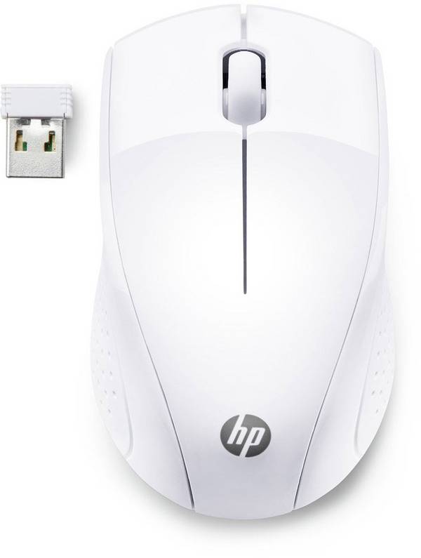 HP 220  Maus Funk   Optisch Weiß 3 Tasten 1300 dpi Integriertes Scrollrad