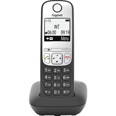 Gigaset A690 DECT Schnurloses Telefon analog  Freisprechen, mit Basis, Wahlwiederholung Schwarz