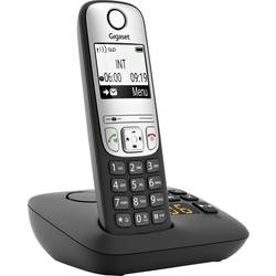 Image of Gigaset A690A DECT Schnurloses Telefon analog Anrufbeantworter, Freisprechen, mit Basis, Wahlwiederholung Schwarz