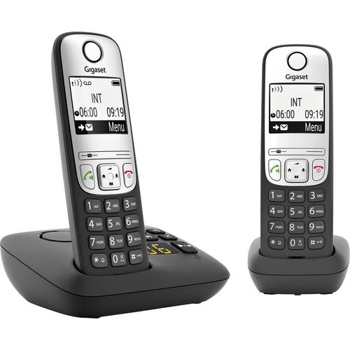Thumbnail - Gigaset A690A Duo DECT Schnurloses Telefon analog Freisprechen, mit Basis, Wahlwiederholung Schwarz
