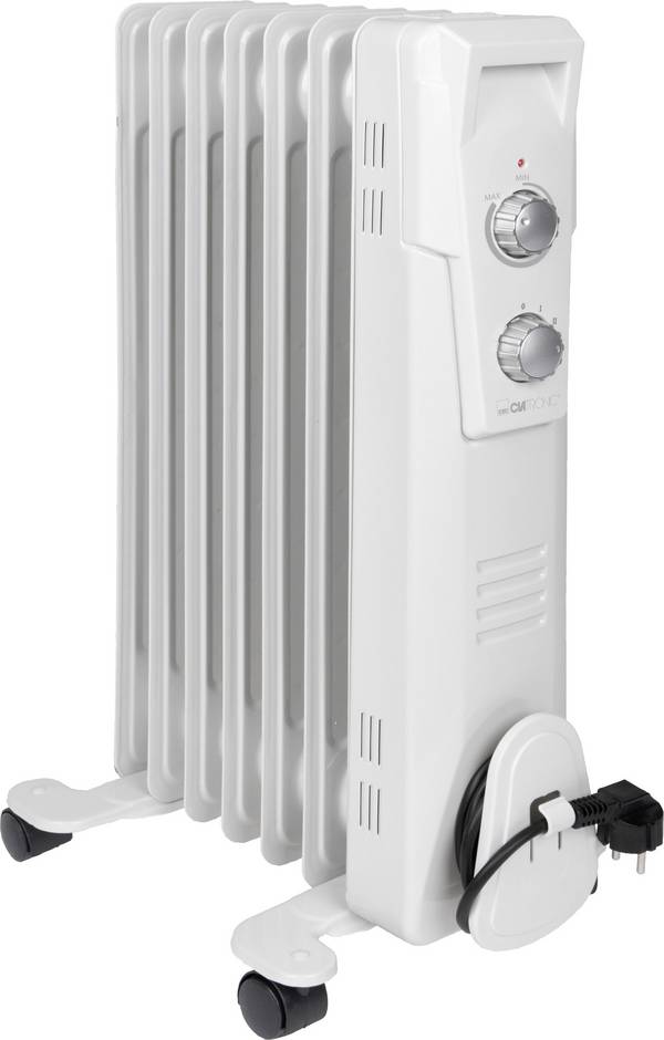 Clatronic Ölradiator RA 3735 weiß, 7 Rippen, 1500 Watt