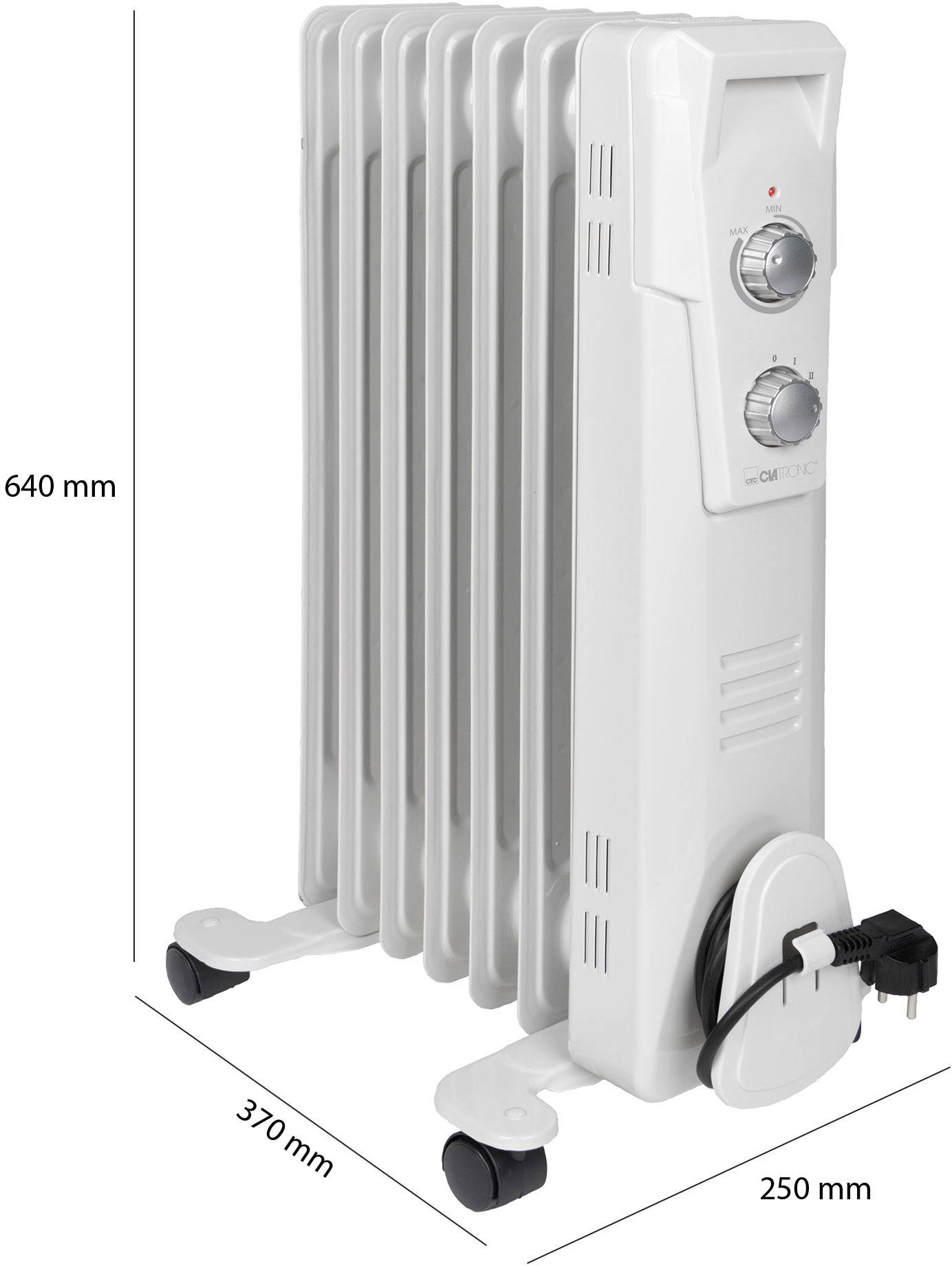 Clatronic Ölradiator RA 3735 weiß, 7 Rippen, 1500 Watt-1