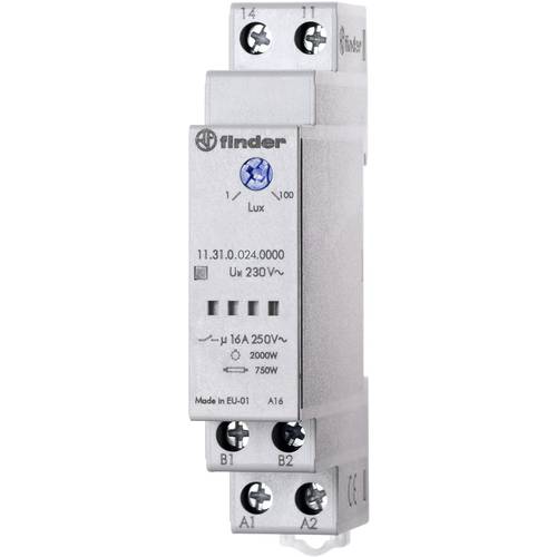 Thumbnail - Finder Dämmerungsschalter 1 St. 11.31.0.024.0000 Betriebsspannung:12 V, 24 V Empfindlichkeit Licht: 1, 30 - 80, 1000 lx,...