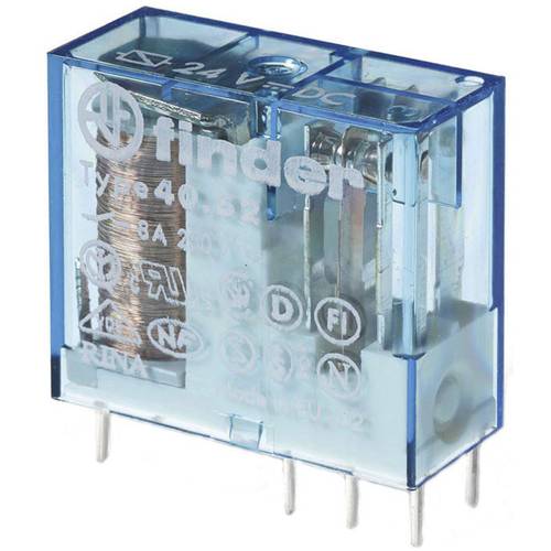 Finder 40.52.7.024.5000 Printrelais 24 V/DC 8 A 2 Wechsler 50 St. Tray