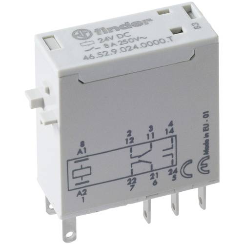 Finder 46.52.9.024.0000T Steckrelais 24 V/AC 8 A 2 Wechsler 1 St.