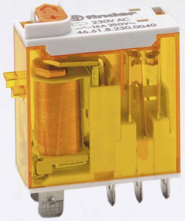 4C Finder Steck Print Relais 230V AC 2xUM 8A 46.52.8.230.0040