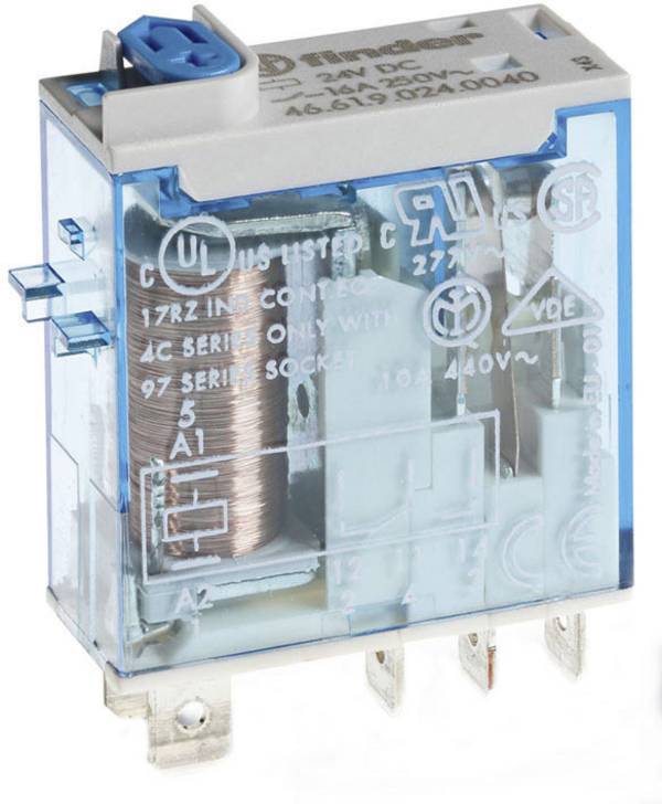 Finder 46.61.9.012.0040 Steckrelais 12 V/DC 16 A 1 Wechsler 1 St.