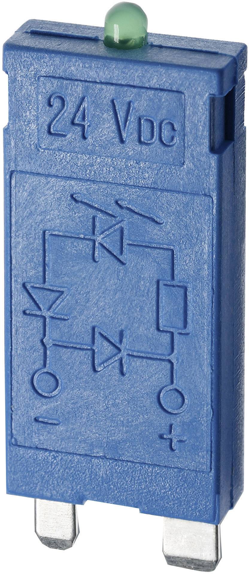 Finder Steekmodule Met EMC-ontstoringsschakeling, Met diode, Met LED 99.01.9.024.99 Lichtkleur (naam): Groen Geschikt voor model: Finder 96.74, Finder 96.72 afbeelding