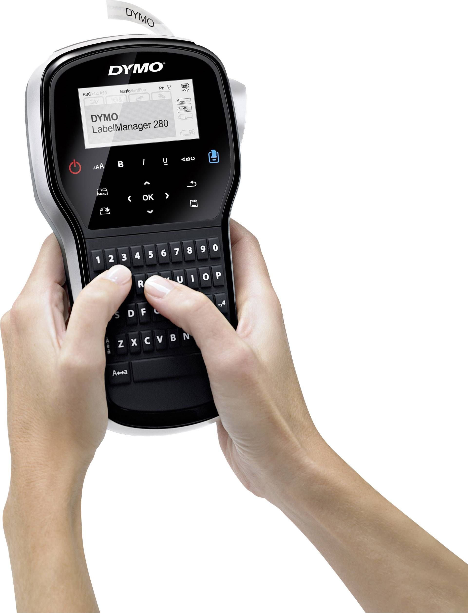 DYMO LabelManager 280 6/9/12 mm D1-Bänder QWY SE+NL/TK Multimedia-Technik Etikettendrucker-1