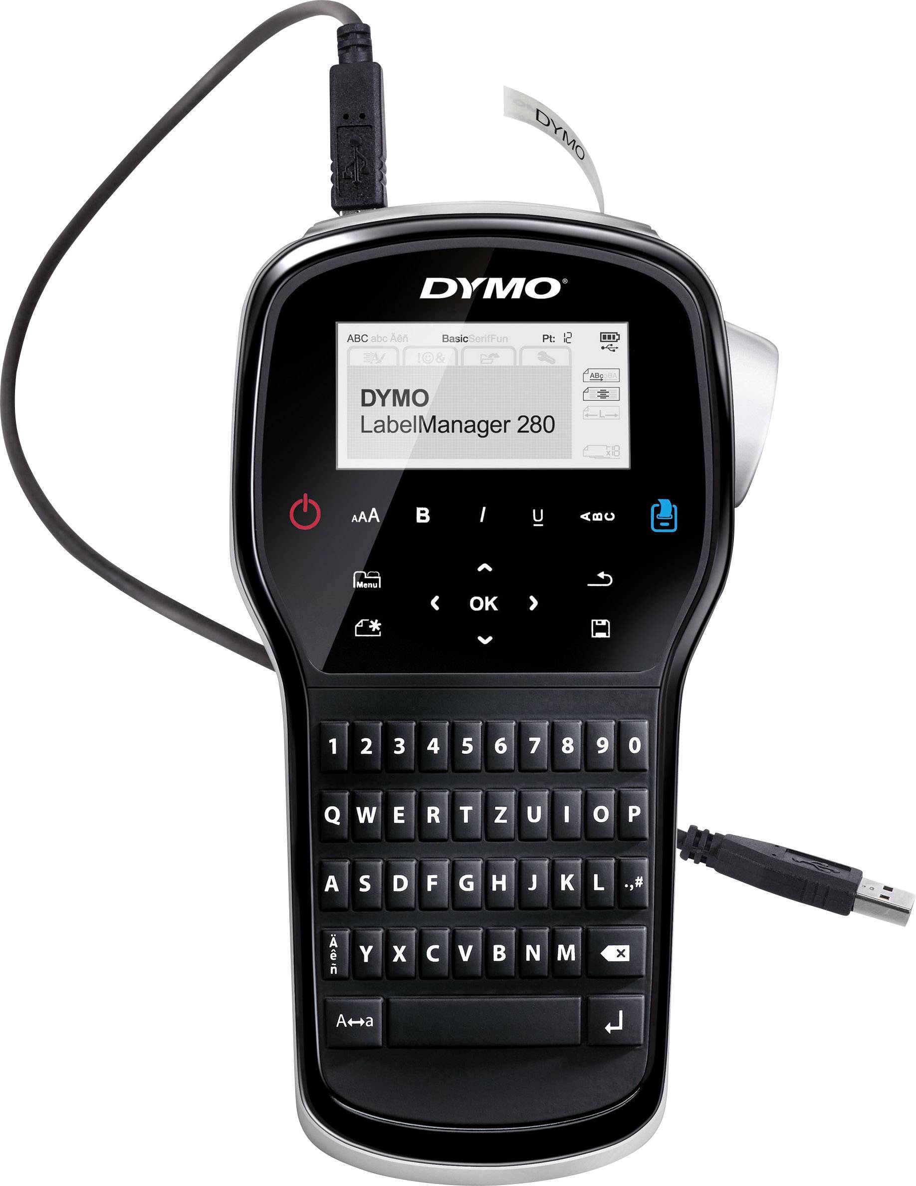DYMO LabelManager 280 6/9/12 mm D1-Bänder QWY SE+NL/TK Multimedia-Technik Etikettendrucker-4