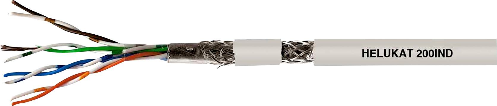 HELUKABEL 800068 Netzwerkkabel CAT 5 SF/UTP 4 x 2 x 0.14 mm² Grau 100 m