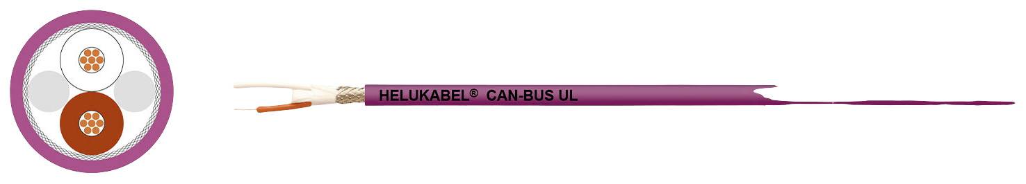 HELU 802339 Busleitung 2 x 2 x 0.34 mm² Violett 100 m