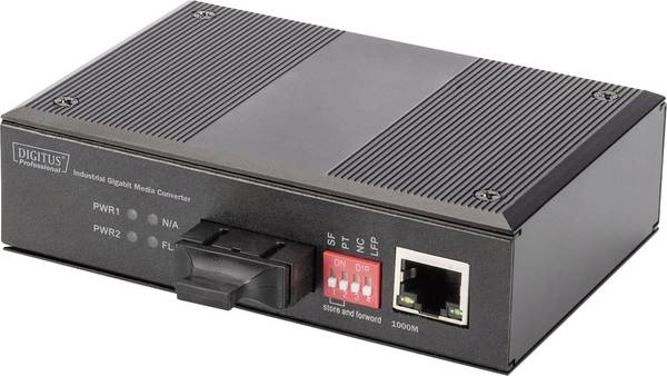 Industrieller Gigabit Medien Konverter RJ45, SC 0,5km