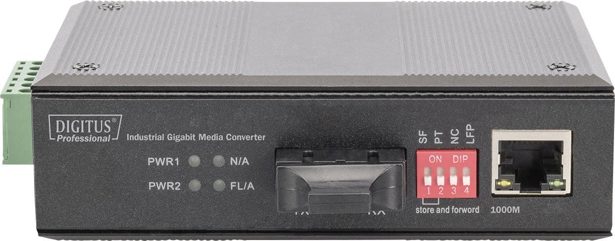 Industrieller Gigabit Medien Konverter RJ45, SC 0,5km-2