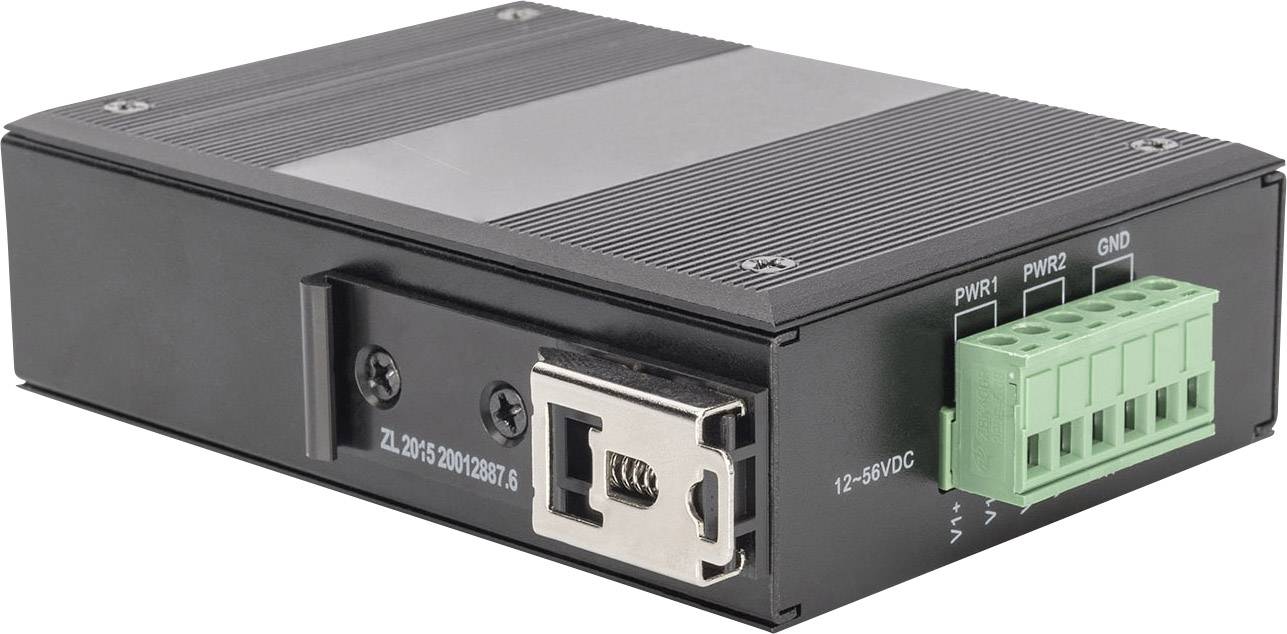 Industrieller Gigabit Medien Konverter RJ45, SC 0,5km-5