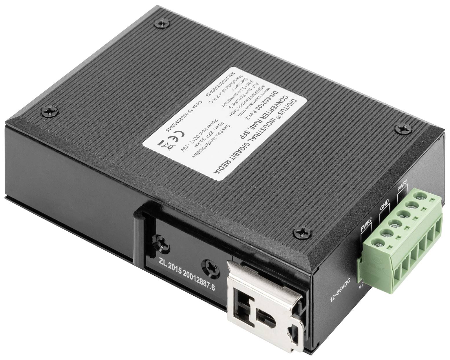 DIGITUS 10/100/1000 Base-TX auf 1000 Base-FX Industrie-Medienkonverter-7
