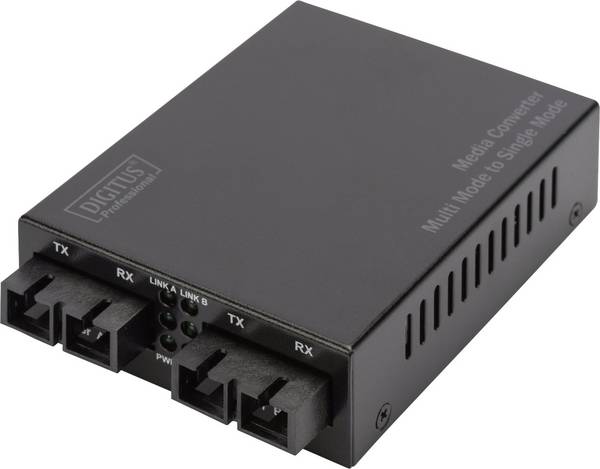 Digitus DN-82124 IEEE 802.3z 1000BASE-SX, SC Duplex Medienkonverter 1000 MBit/s