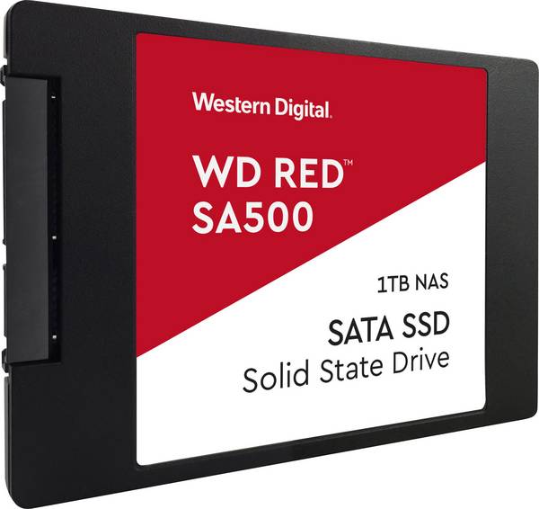 Western Digital WD Red™ SA500 1 TB Interne SATA SSD 6.35 cm (2.5 Zoll) SATA 6 Gb/s WDS100T1R0A