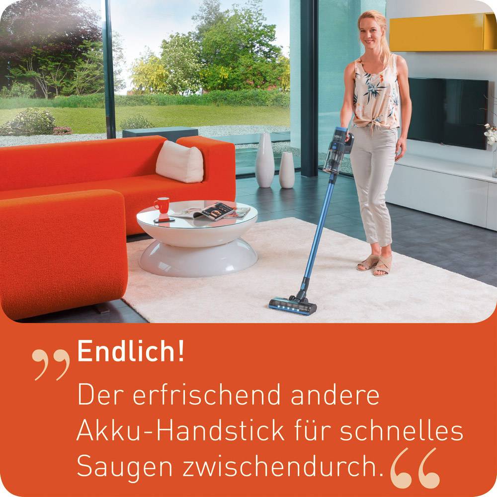 THOMAS Quick Stick TURBO PLUS kabelloser Akku Handstaubsauger blau-1