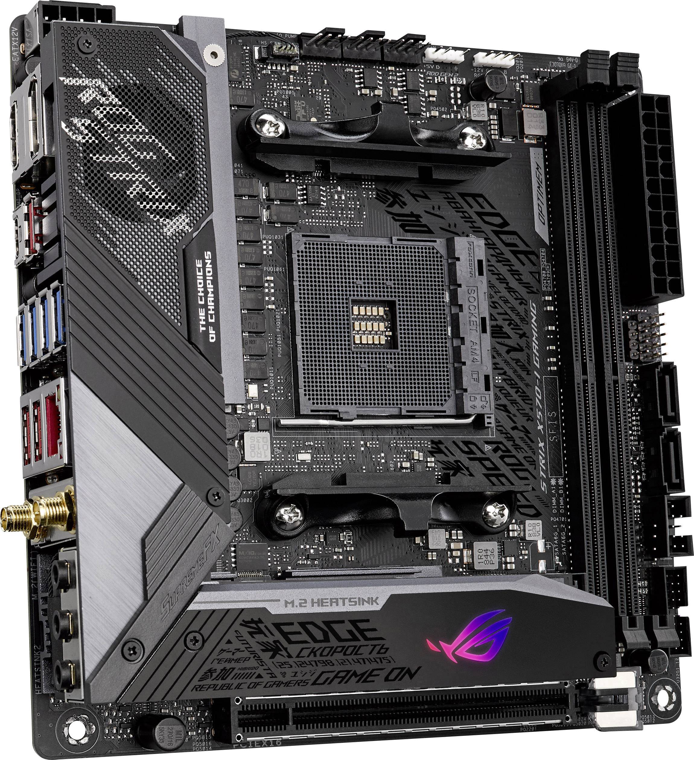Asus ROG STRIX X570-I GAMING Mainboard Sockel (PC) AMD® AM4 Formfaktor (Details) Mini-ITX Mainboard-Chipsatz AMD® X570-3