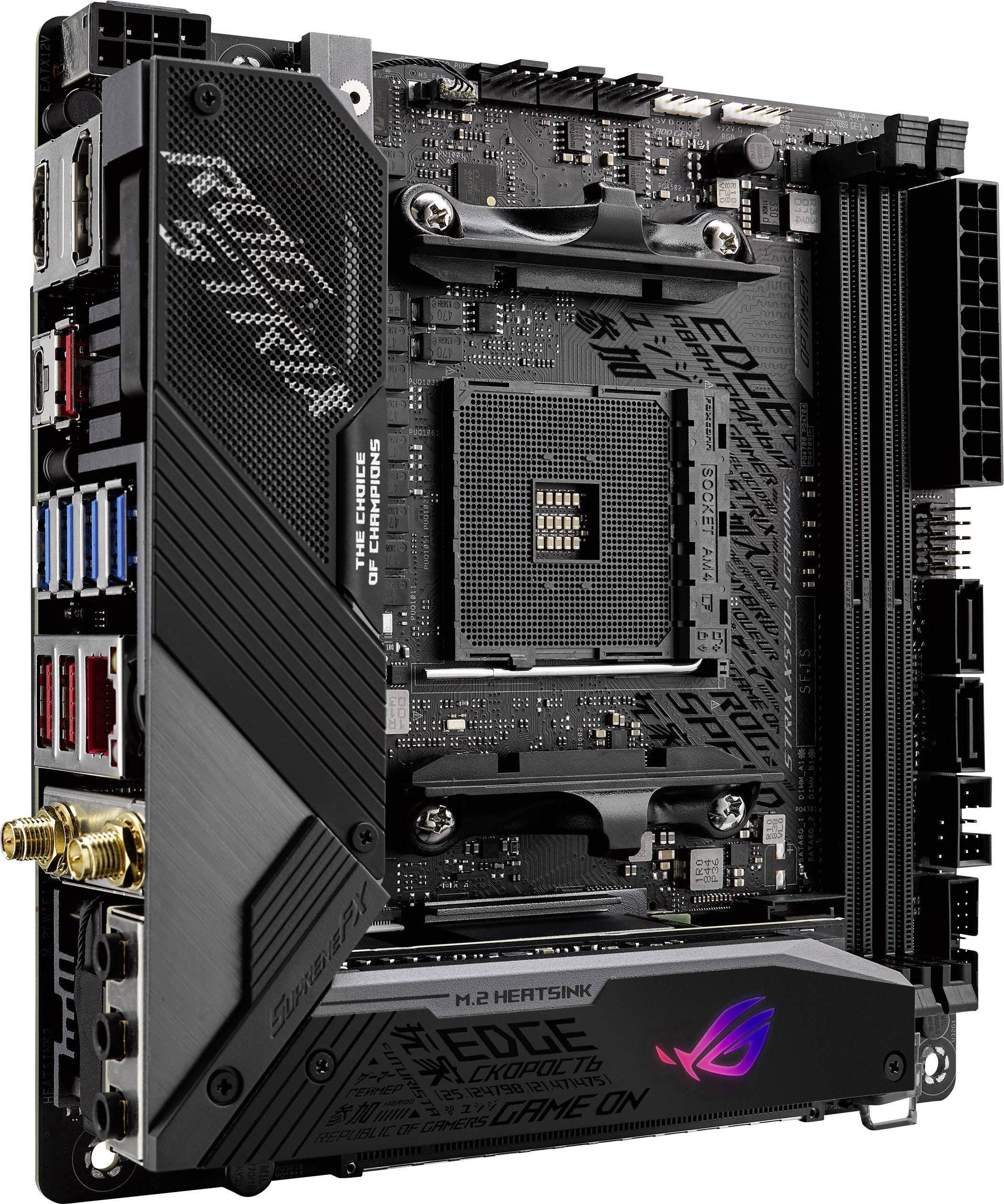 Asus ROG STRIX X570-I GAMING Mainboard Sockel (PC) AMD® AM4 Formfaktor (Details) Mini-ITX Mainboard-Chipsatz AMD® X570-9