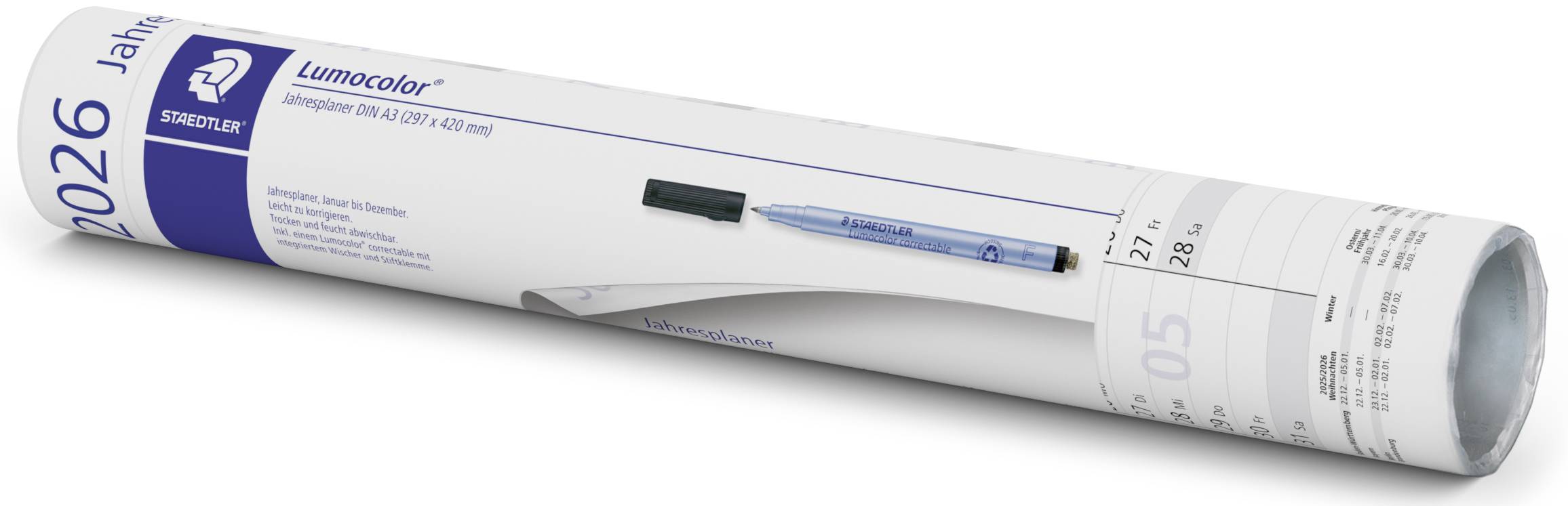 Staedtler Wandkalender 641 YP-1DE 641 YP-1DE 14 Monate/1 Seite 1 St.-3