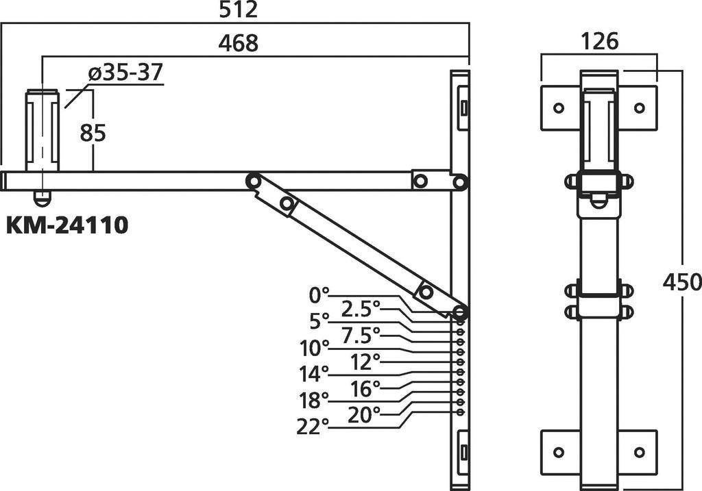 König & Meyer KM-24110 PA-Lautsprecher-Halterung 1 St.-4