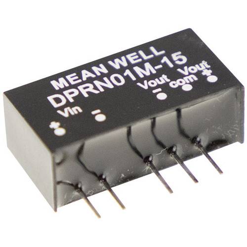 MEAN WELL DPRN01O-15 DC/DC-Wandler 34 mA 1 W Anzahl Ausgänge: 2 x Inhalt 1 St.