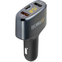Technaxx Adaptér do zapaľovača QC3.0 a nabíjačka do auta s portom USB-C Prúdová zaťažiteľnosť (max.)=3.4 A