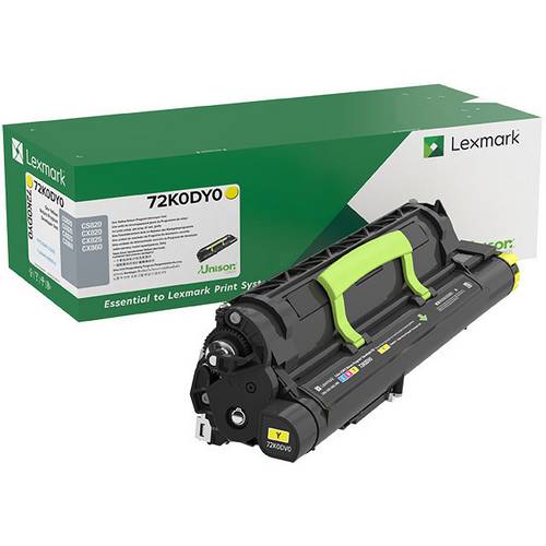 Thumbnail - Lexmark Toner CS820, CS827, CX820, CX825, CX827, CX860, XC6152 Original Gelb 300000 Seiten 72K0DY0