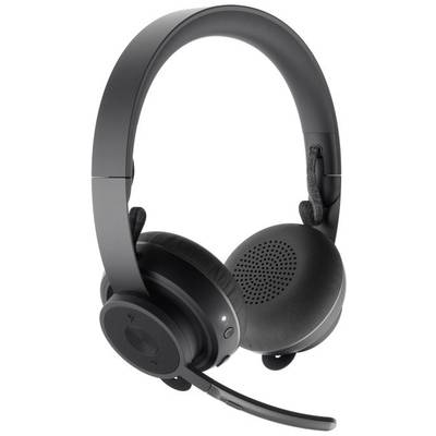 Logitech  Computer  On Ear Headset Bluetooth®  Schwarz Mikrofon-Rauschunterdrückung, Noise Cancelling Mikrofon-Stummscha