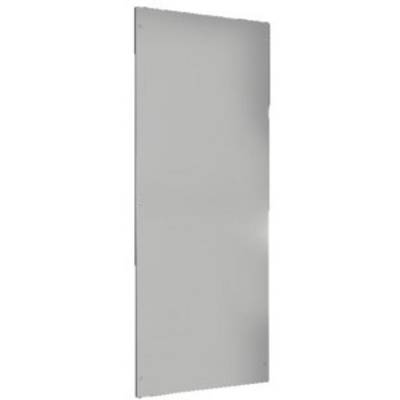 Ein rechteckiges, graues Metallblech mit glatter Oberfläche.