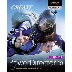 Image of Cyberlink PowerDirector 18 Ultimate Vollversion, 1 Lizenz Windows Videobearbeitung
